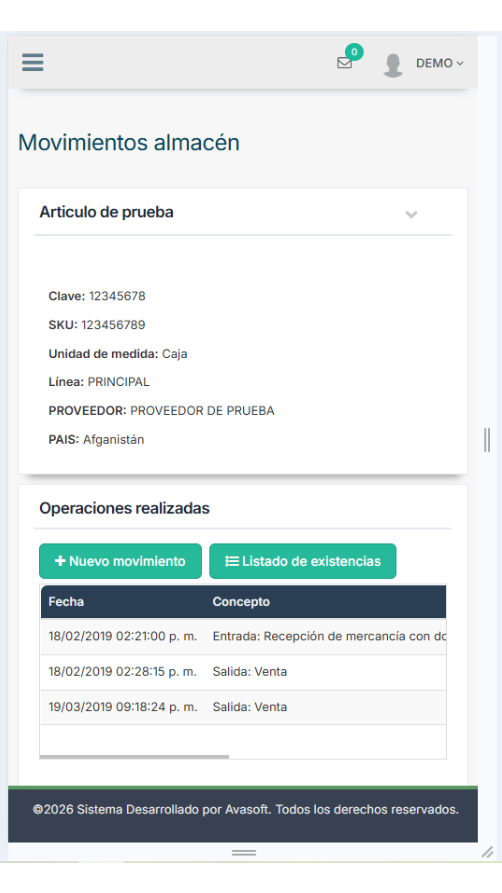Inventario